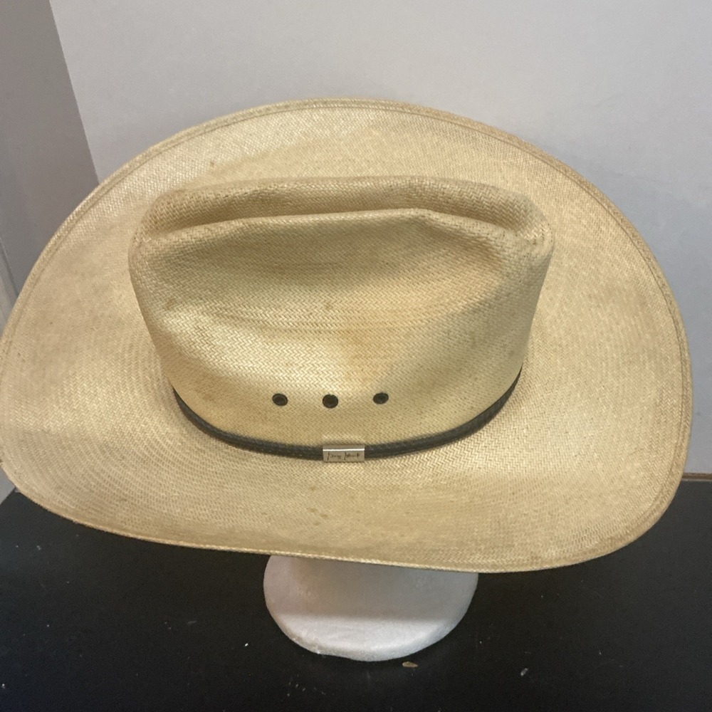 Vintage Resistol George Straight Cowboy Hat Size 7 Hat Is Dirty Long Oval Bent - Picture 3 of 9